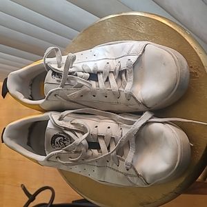Diesel S Clever Low Top Sneakers in White Leather